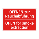 ÖFFNEN zur Rauchabführung - OPEN for smoke extraction