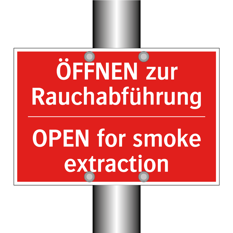 ÖFFNEN zur Rauchabführung - OPEN for smoke extraction