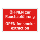 ÖFFNEN zur Rauchabführung - OPEN for smoke extraction