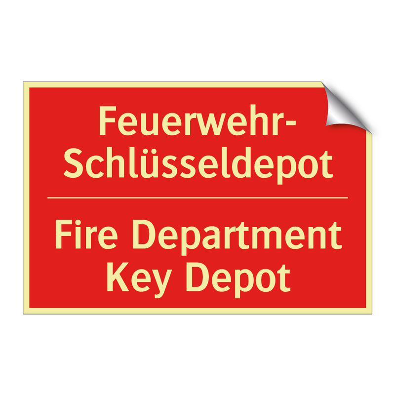 Feuerwehr- Schlüsseldepot - Fire Department Key Depot