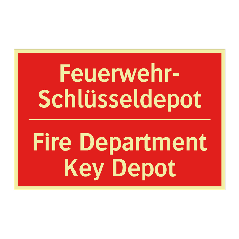 Feuerwehr- Schlüsseldepot - Fire Department Key Depot