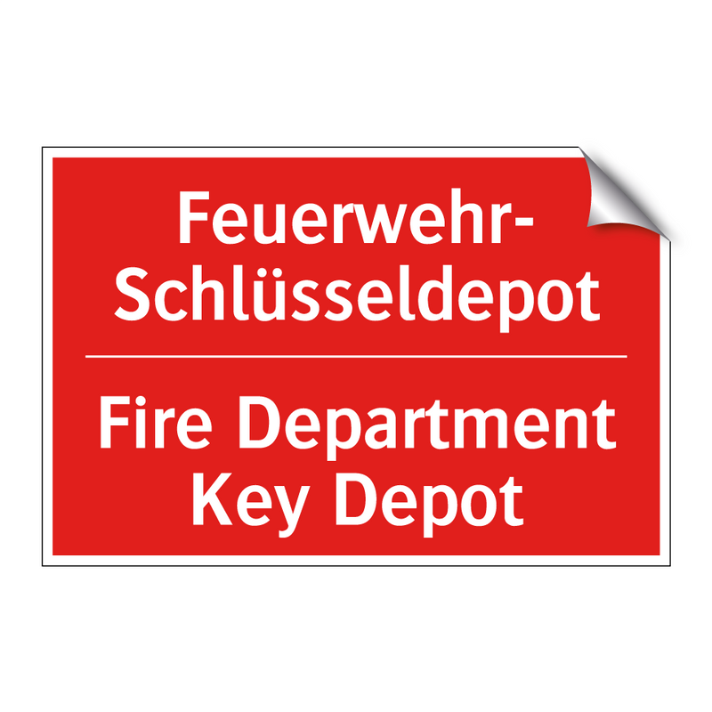 Feuerwehr- Schlüsseldepot - Fire Department Key Depot