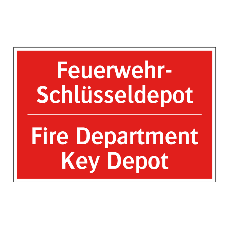 Feuerwehr- Schlüsseldepot - Fire Department Key Depot
