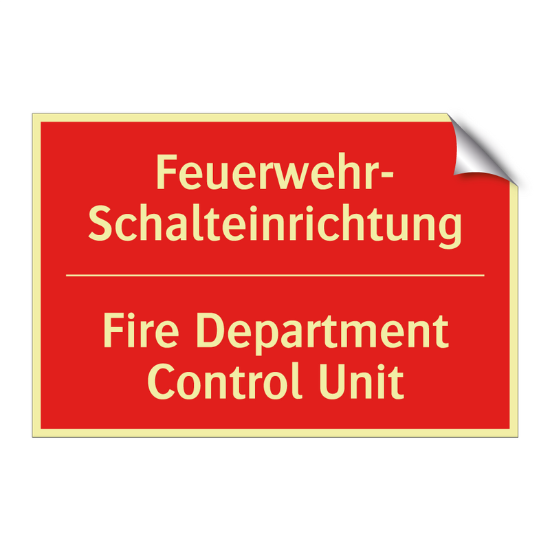 Feuerwehr- Schalteinrichtung - Fire Department Control Unit