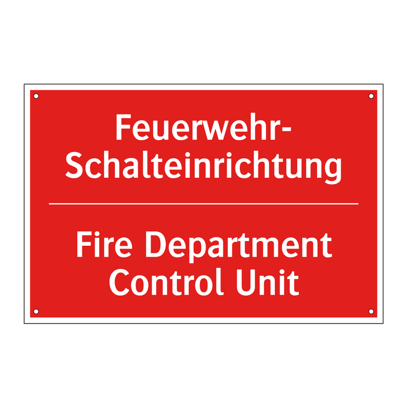 Feuerwehr- Schalteinrichtung - Fire Department Control Unit