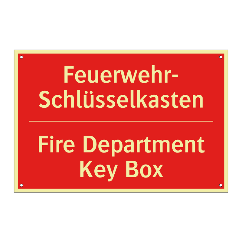 Feuerwehr- Schlüsselkasten - Fire Department Key Box