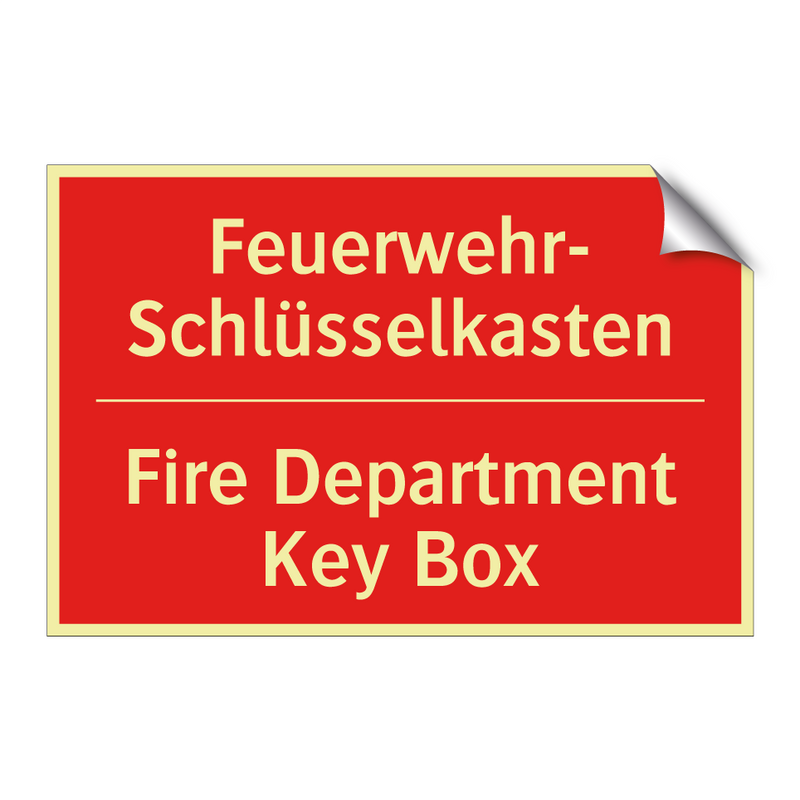 Feuerwehr- Schlüsselkasten - Fire Department Key Box