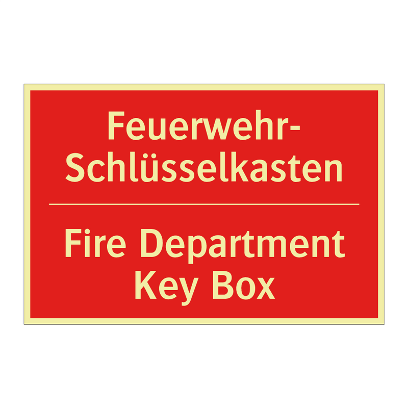 Feuerwehr- Schlüsselkasten - Fire Department Key Box