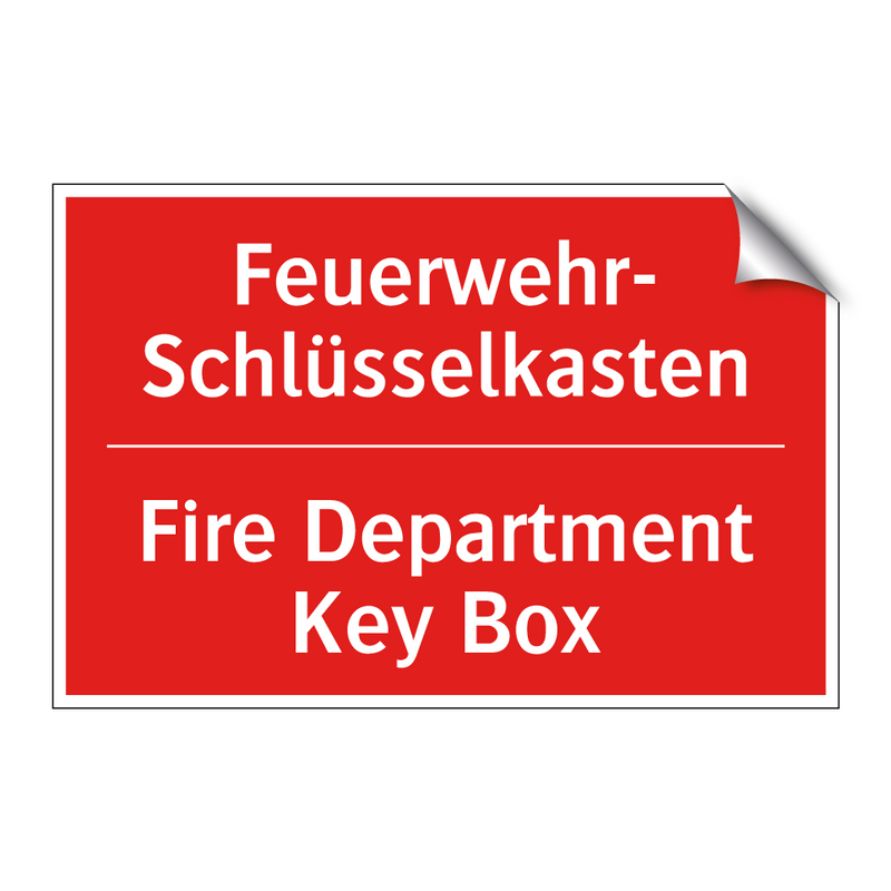 Feuerwehr- Schlüsselkasten - Fire Department Key Box