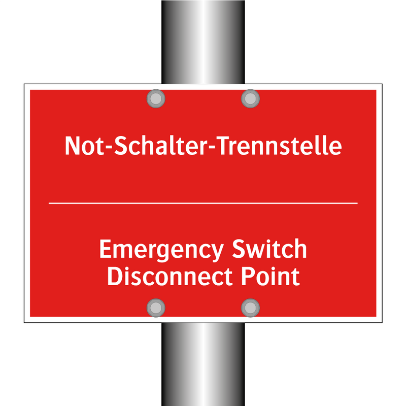 Not-Schalter-Trennstelle - Emergency Switch Disconnect Point/.../