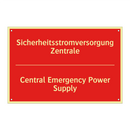 Sicherheitsstromversorgung Zentrale/.../ - Central Emergency Power Supply