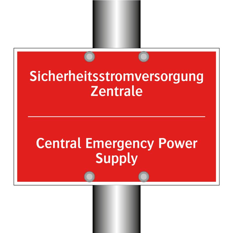 Sicherheitsstromversorgung Zentrale/.../ - Central Emergency Power Supply