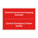 Sicherheitsstromversorgung Zentrale/.../ - Central Emergency Power Supply