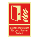 Brandschutzraum Tür geschlossen halten