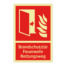Brandschutztür Feuerwehr Rettungsweg