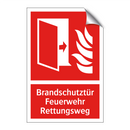 Brandschutztür Feuerwehr Rettungsweg