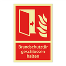 Brandschutztür geschlossen halten