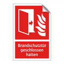 Brandschutztür geschlossen halten