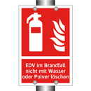 EDV im Brandfall nicht mit Wasser oder Pulver löschen