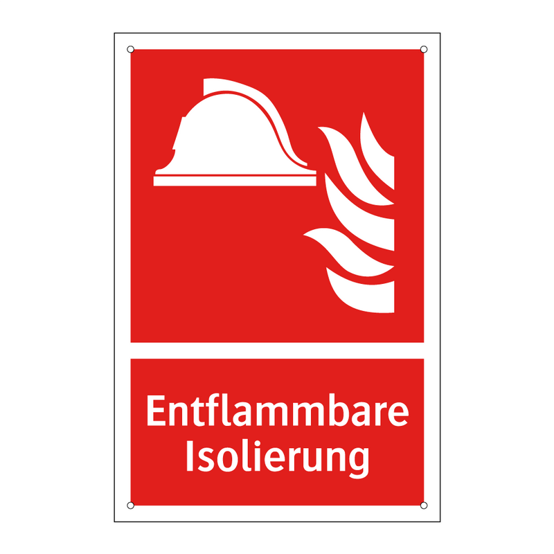Entflammbare Isolierung