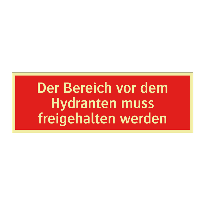 Der Bereich vor dem Hydranten muss freigehalten werden