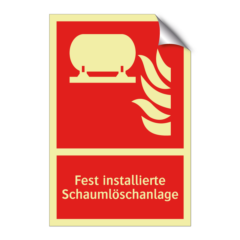 Fest installierte Schaumlöschanlage