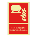 Fest installierte Schaumlöschanlage