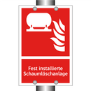 Fest installierte Schaumlöschanlage
