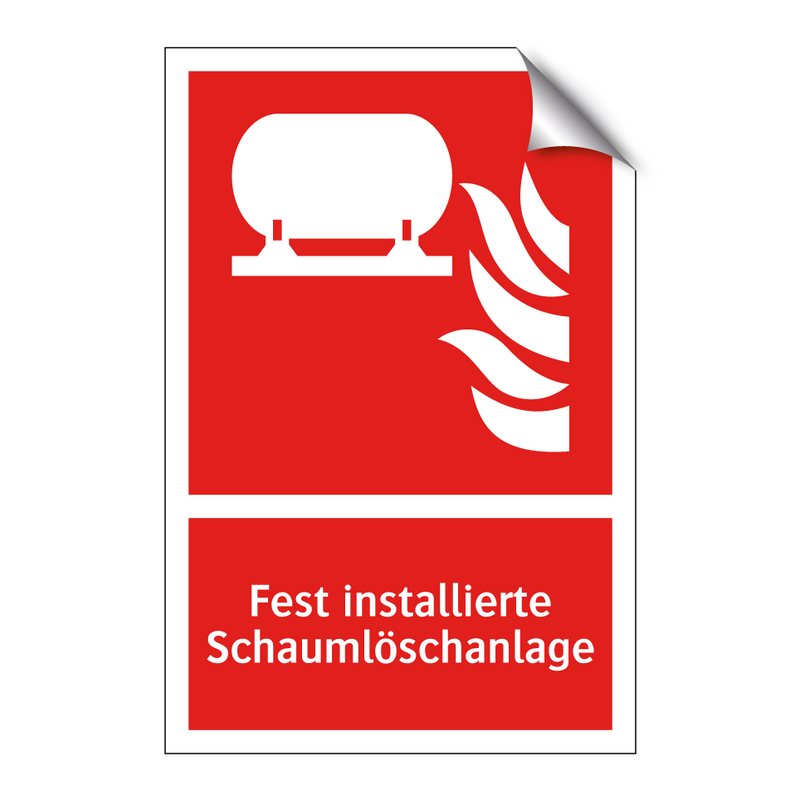 Fest installierte Schaumlöschanlage