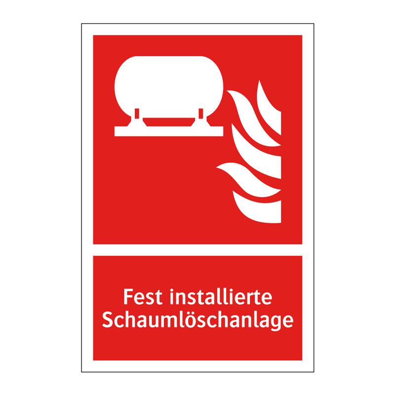Fest installierte Schaumlöschanlage