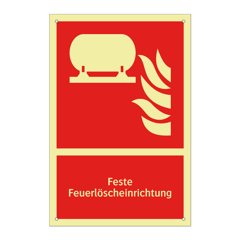 Feste Feuerlöscheinrichtung