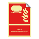 Feste Feuerlöscheinrichtung