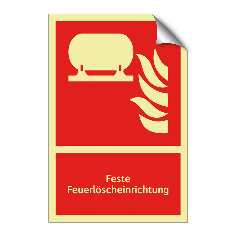 Feste Feuerlöscheinrichtung