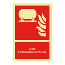 Feste Feuerlöscheinrichtung