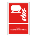 Feste Feuerlöscheinrichtung
