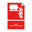 Feste Feuerlöscheinrichtung