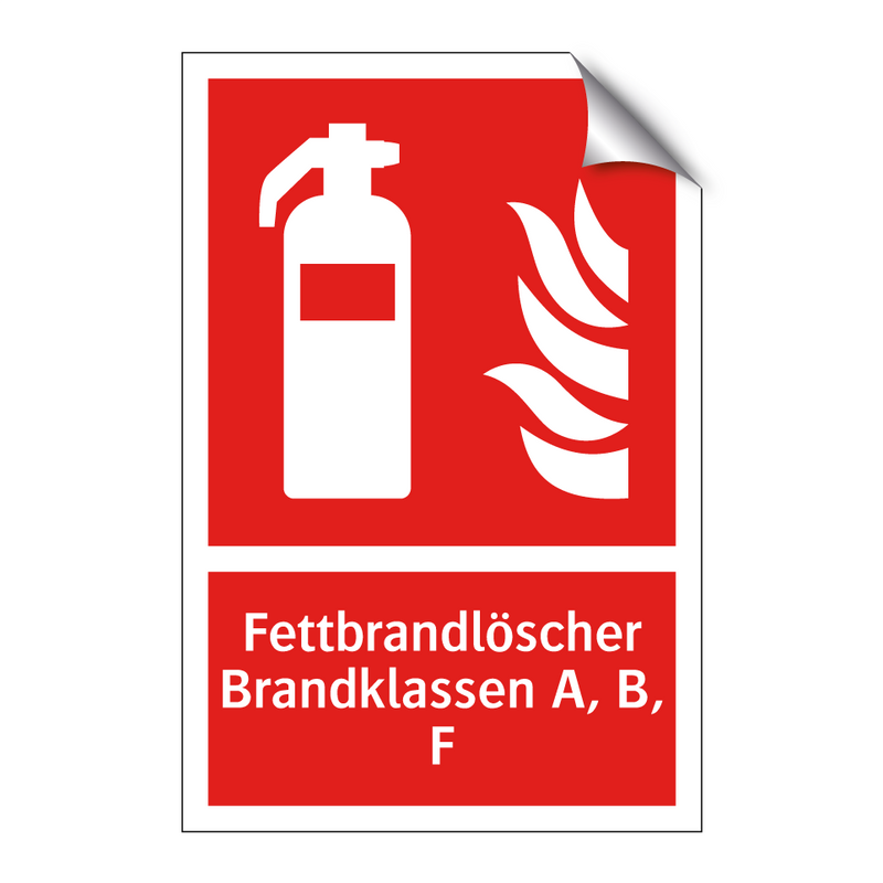 Fettbrandlöscher Brandklassen A, B, F