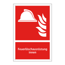 Feuerlöschausrüstung innen