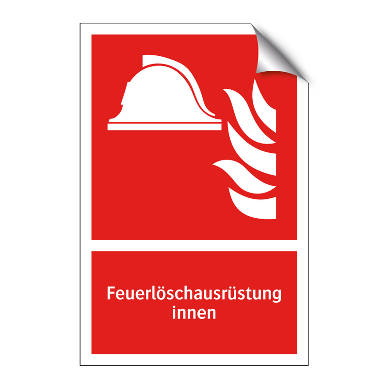 Feuerlöschausrüstung innen