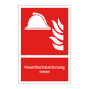 Feuerlöschausrüstung innen