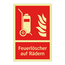 Feuerlöscher auf Rädern