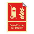 Feuerlöscher auf Rädern