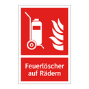 Feuerlöscher auf Rädern