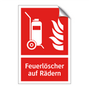 Feuerlöscher auf Rädern
