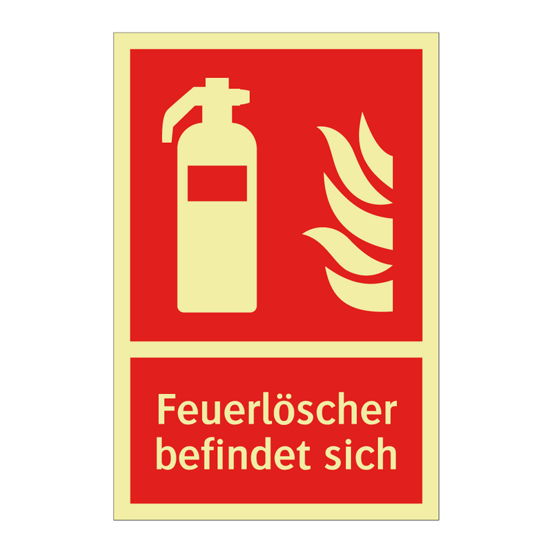 Feuerlöscher befindet sich