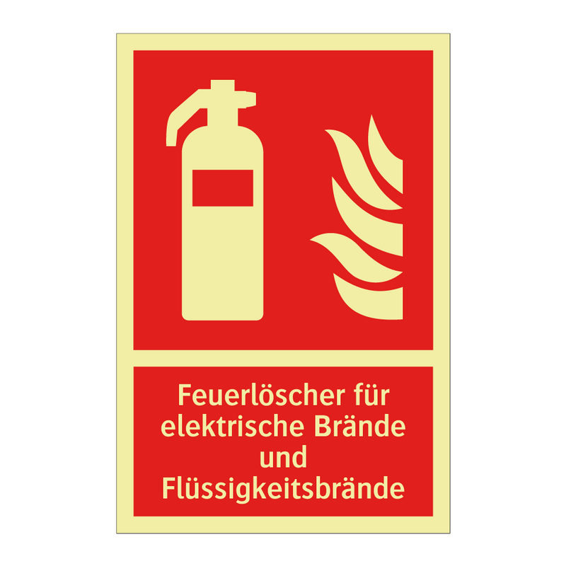 Feuerlöscher für elektrische Brände und Flüssigkeitsbrände