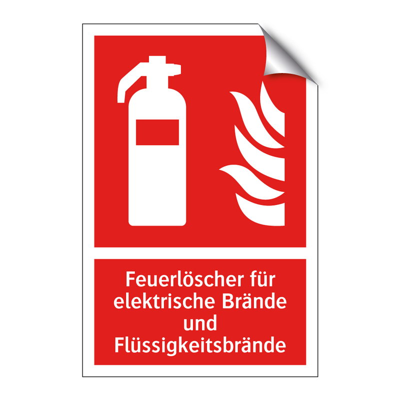 Feuerlöscher für elektrische Brände und Flüssigkeitsbrände