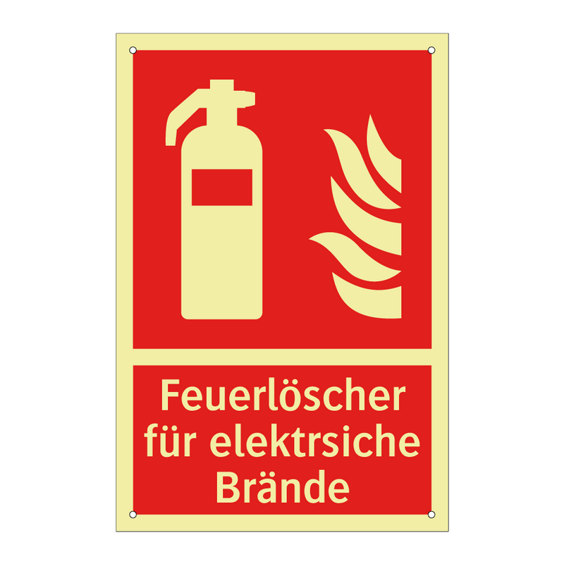 Feuerlöscher für elektrsiche Brände