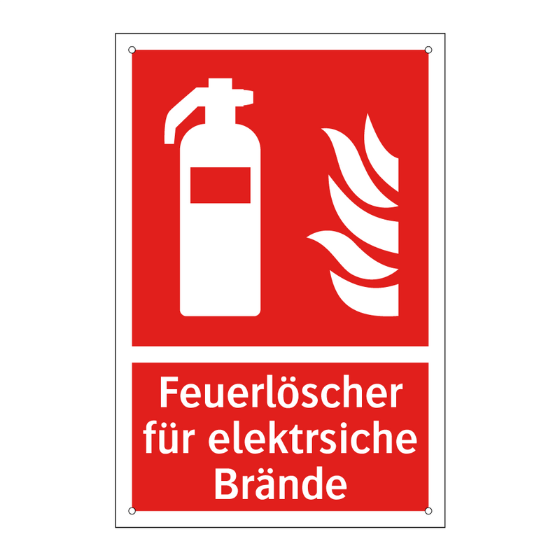 Feuerlöscher für elektrsiche Brände