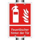 Feuerlöscher hinter der Tür